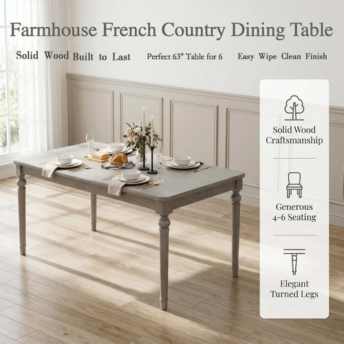 Rectangular solid wood oak - solid,